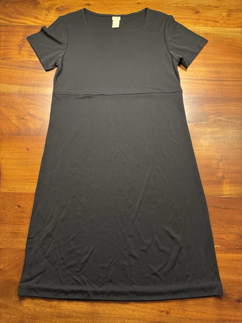 J. Jill Women’s Black Vintage Short Sleeve Shirt Dress Sz XS